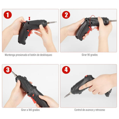 Kit Destornillador Inalámbrico Eléctrico JMS™