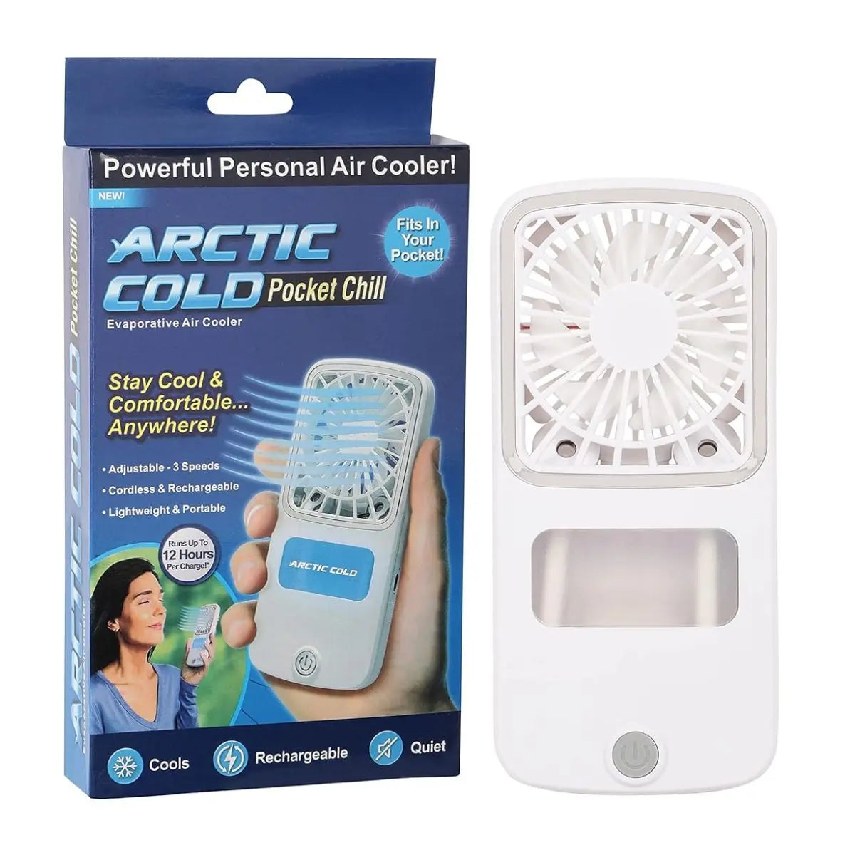 Aire Acondicionado de Cuello + Mini Ventilador Portátil