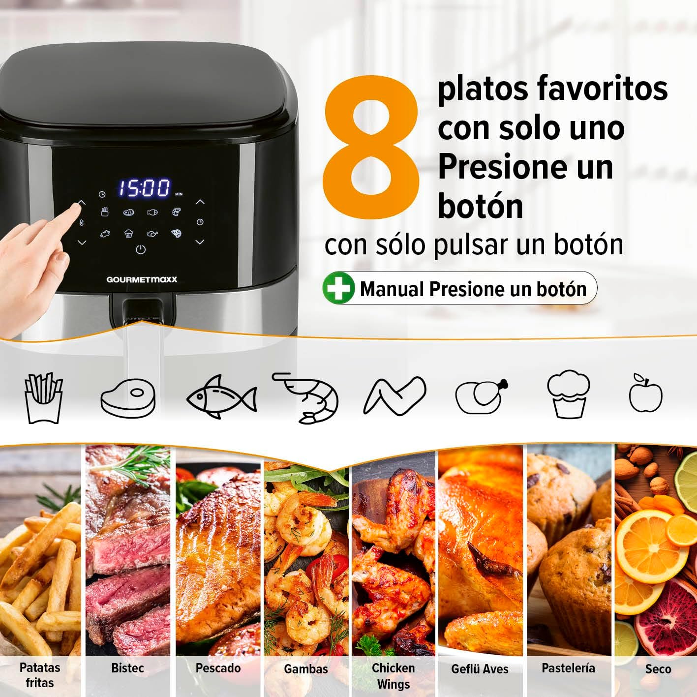 Freidora de Aire Digital XL Gourmet TM