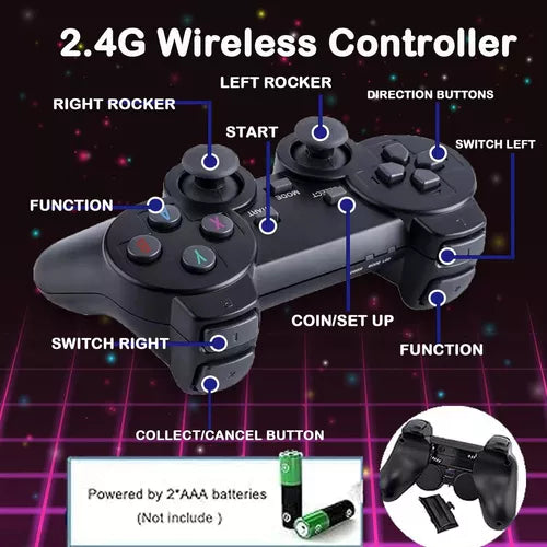 Consola de Juegos Inalámbrica Retro Stick de 64GB
